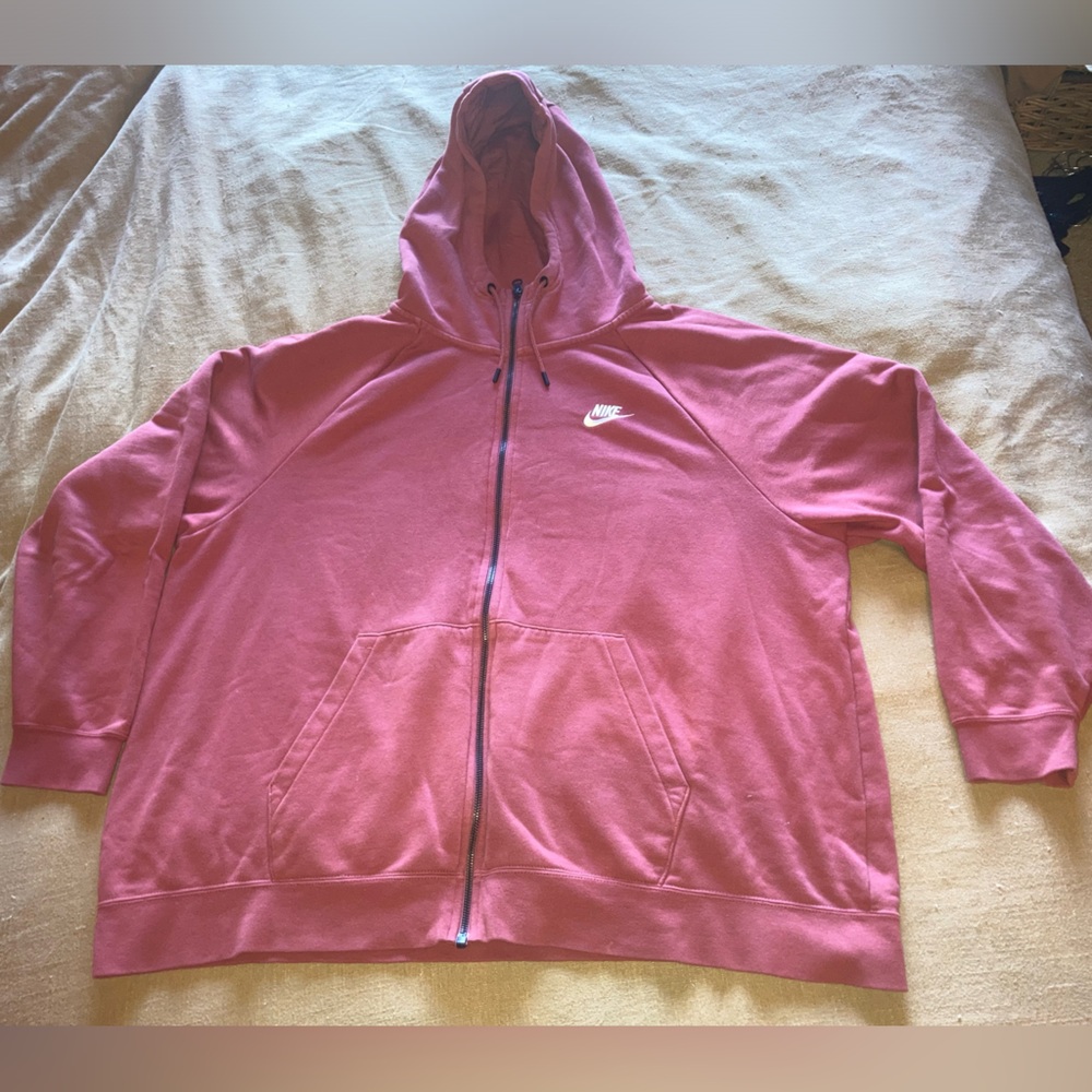 Nike Men’s Zip-Up Hoodie (Rose / Red / Maroon)